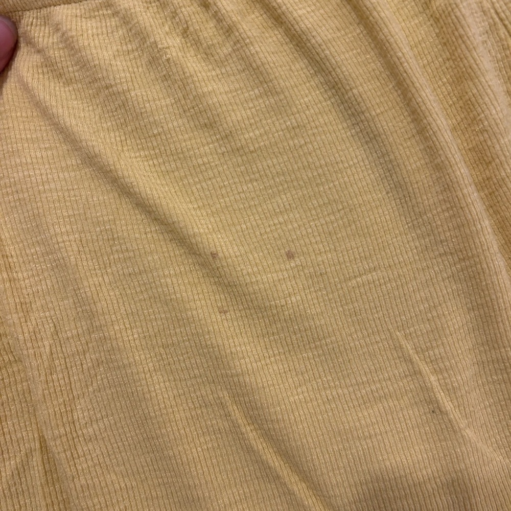 Aerie Yellow Ribbed Top - Picture 2 of 3
